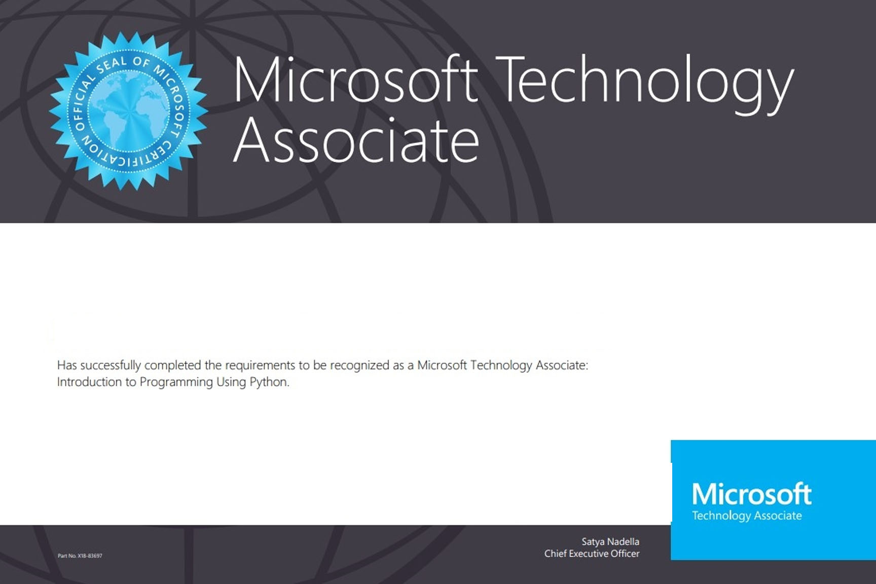 Certificação Microsoft Technology Associate